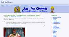 Desktop Screenshot of justforclowns.com